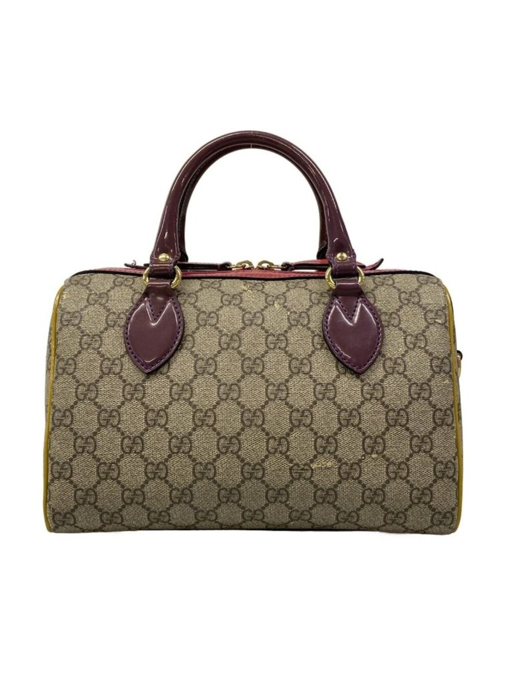 Gucci Handbag GG Supreme Beige Ebony Multi Leather